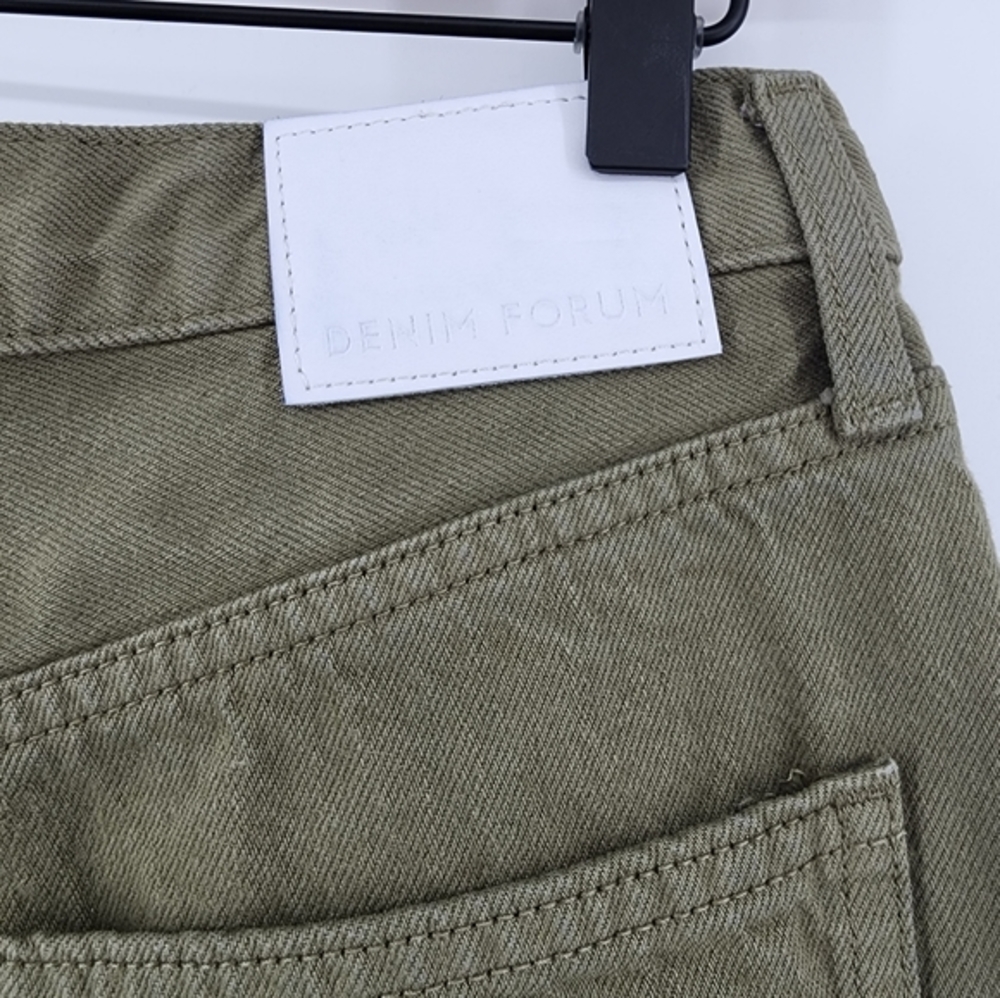 Denim Forum Aritzia The Joni High Rise Loose 29L Green Size 27 - Picture 6 of 12